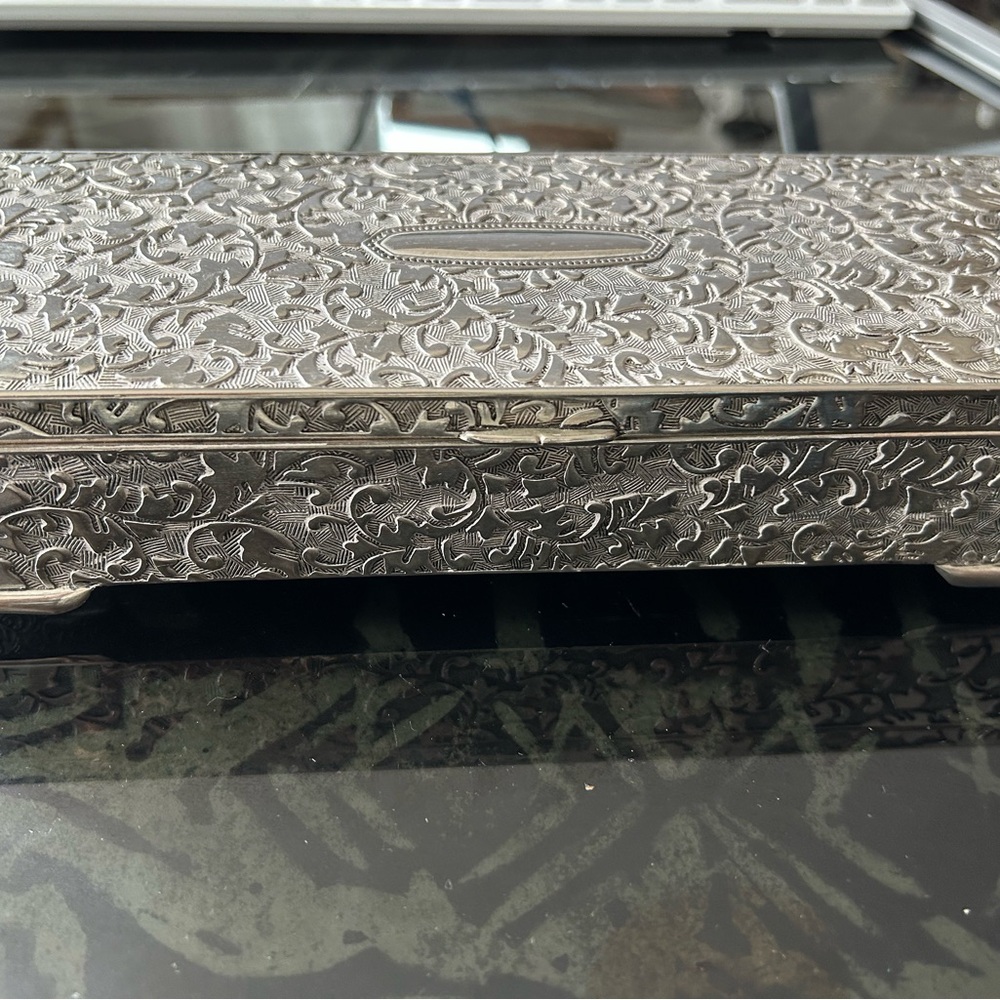 Ornate Silver Jewelry Box